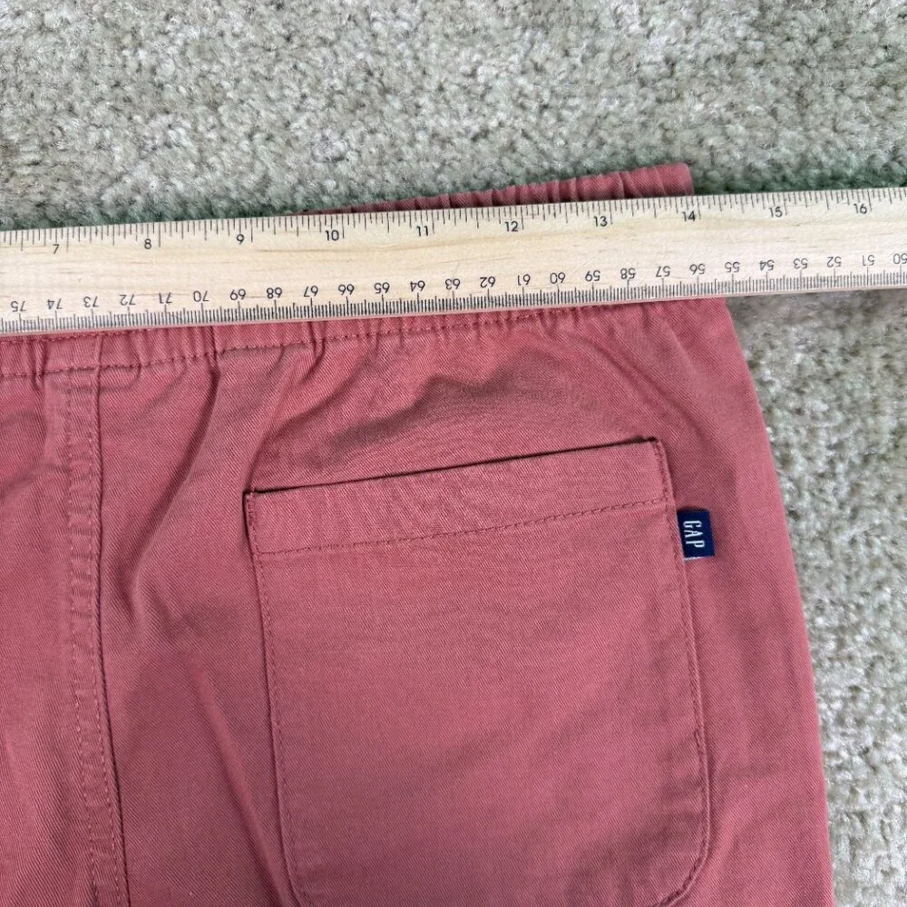 Gap Kids Boys Chino Shorts XL Salmon Pink Stretch Soft Twill Elastic Waist E875